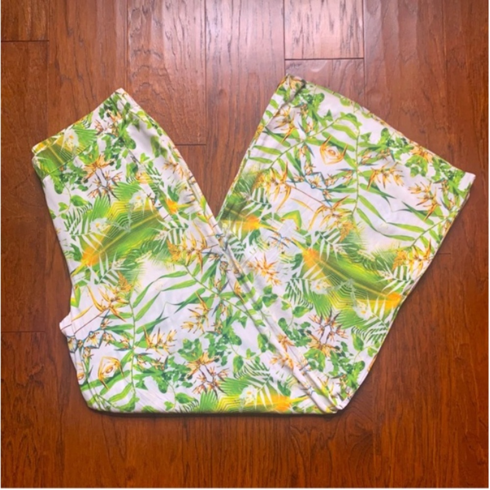 ISO Dalia Collection Mirrored Tropics Flowy Wide Leg Pant - Size 8 - Picture 11 of 11